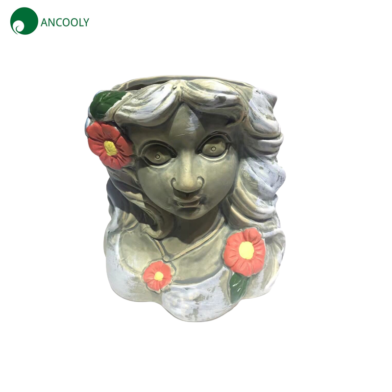 Colorful Girl with Closed Eyes Face Planter